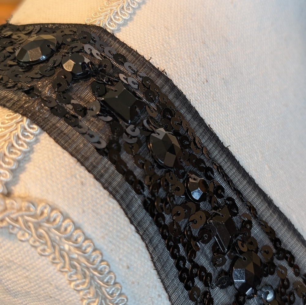 Sheer Black Lace Sequin Plus Lingerie - Picture 9 of 10